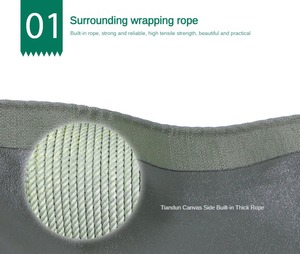 Bâche en tissu silicone imperméable 550GSM pour l'extérieur, couverture de tente de camping avec revêtement tissé organique, auvent de <span class=keywords><strong>pergola</strong></span> - Product Image 3
