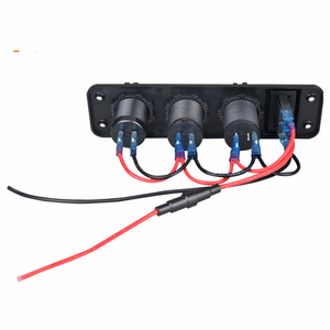 Panel de toma de cargador <span class=keywords><strong>USB</strong></span> de 12V y 24V para barco marino, autobús, VAN, RV, montaje en Panel, puerto de carga <span class=keywords><strong>USB</strong></span>, toma de encendedor de cigarrillos, voltímetro - Product Image 6