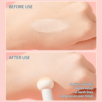 Kuas Concealer Spons Kepala Jamur Lembut Ujung Bulat Alat Rias untuk Menutupi Lingkaran Hitam dan Lubang Air Mata Aplikasi Kecantikan Wajah