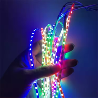 5V couleur magique regrammable RGBIC 60LEDS 10MM PCB WS2811 Lumière Adressable SMD 5050 Couleur de Rêve LED Pixel RGB Bande 16.4FT 300LED