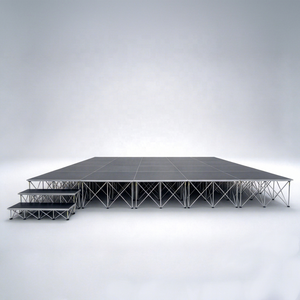 เวทีพับได้อลูมิเนียมแบบพกพาขายส่ง ปรับระดับได้ เคลื่อนย้ายสะดวก - Product Image 1