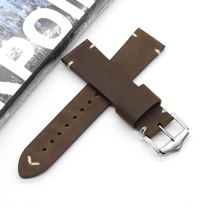 Bracelets de montre en <span class=keywords><strong>cuir</strong></span> véritable de haute qualité faits à la main sur mesure bracelets de montre en <span class=keywords><strong>cuir</strong></span> italien - Product Image 4