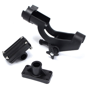 Support de canne à pêche rotatif à 360°, rotation multidirectionnelle, acier inoxydable, pour bateau, kayak, planche de surf - Product Image 1