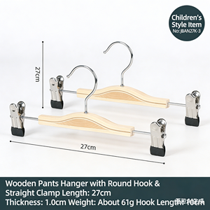 Organizzatore per Abbigliamento <span class=keywords><strong>Lavinia</strong></span> con Ganci e Barre in Legno e Acciaio Inossidabile a Singolo Livello per Armadio e Soggiorno - Product Image 4