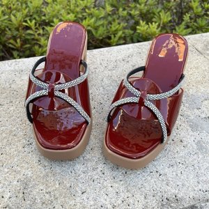 Zapatillas <span class=keywords><strong>de</strong></span> Casa <span class=keywords><strong>de</strong></span> otoño para mujer, piel <span class=keywords><strong>de</strong></span> oveja, punto, Boca <span class=keywords><strong>de</strong></span> <span class=keywords><strong>pescado</strong></span>, Peep Toe, patrón <span class=keywords><strong>de</strong></span> leopardo, <span class=keywords><strong>chanclas</strong></span> decorativas con lazo ajustable - Product Image 4