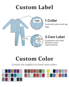 Combinaisons à manches longues en fibre de bambou personnalisées de haute qualité pour bébé, pyjama une pièce Zippy - Product Image 6