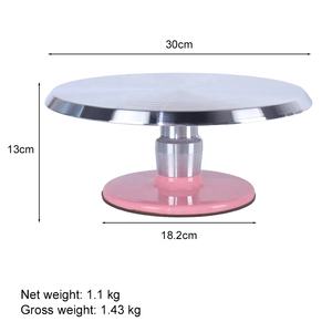 โต๊ะหมุนเค้ก12นิ้วปรับความสูงได้สินค้ามาใหม่แบบมืออาชีพ - Product Image 2
