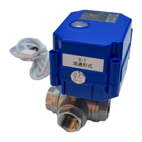 Vanne à boisseau sphérique électrique trois voies 304 316, certifiée IP67 CE, pour gaz/liquide, OEM, haute température, filetée