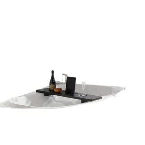 Plateau de bain en bois massif 120 cm antidérapant pour hôtel, maison d'hôtes, salle de bain - Product Image 5