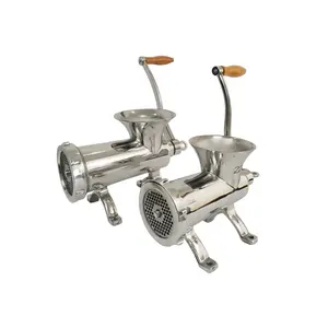 Meat Mincer 12 22 32# Stainless Steel Hand Operated Manual Meat Grinder