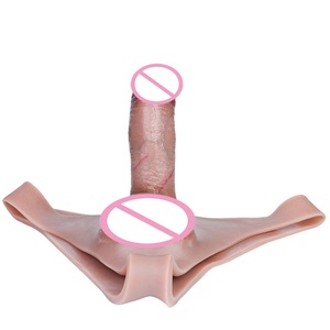 FAAK Ultra Elastic Harness Strap on <b>Dildo</b> Transgender Clothing Adult Toys with 6 Inch Realistic Hollow Penis Pants Wholesale - Product Image 4