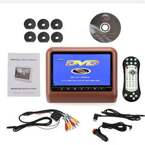 Reposacabezas trasero para asiento de coche de 9 pulgadas, espejo retrovisor, reproductor Multimedia, pantalla LCD, Control remoto, transmisor FM para juegos para reproductor AV - Product Image 6