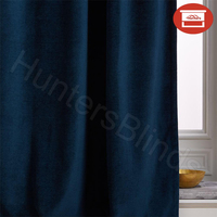 Rideaux en velours occultants de théâtre professionnel motif plissé classique ignifuge lourd pour la maison hôtel café hôpital