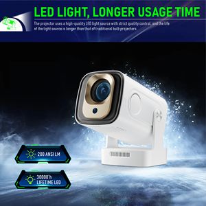 Proyector HY260 Pro con Android 11, LCD de 200 Lúmenes, Enfoque Corto, Resolución Máxima 4K, Compatible con 1080p, para Cine en Casa y Copa Mundial - Product Image 3
