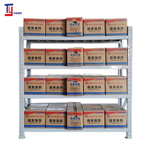 מחסן תעשייתי מדף אחסון תעשייתי מדף כבד חובה מדפים מערכות רסק פלדה מקורי כיסוי שחור לבן כחול - Product Image 5