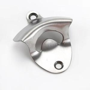 Stainless Steel Wall Mounted <b>Bottle</b> <b>Opener</b> 8x6.5cm Flat Design For Home <b>Bar</b> Use With Logo Printing Option - Product Image 2