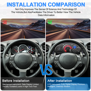 NaviHua ชุดหน้าปัดดิจิตอลระบบ Linux สำหรับรถยนต์ จอ LCD แสดงผลแบบ Virtual Cockpit พร้อม Carplay สำหรับ Nissan GTR ปี 2009-2017 - Product Image 5