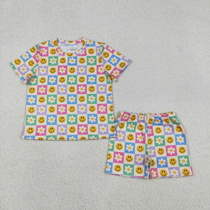 Conjuntos de 2 piezas para niñas pequeñas, moda para niñas pequeñas, estampados bonitos, camisetas holgadas de manga corta, conjunto de pantalones cortos, ropa de verano - Product Image 4