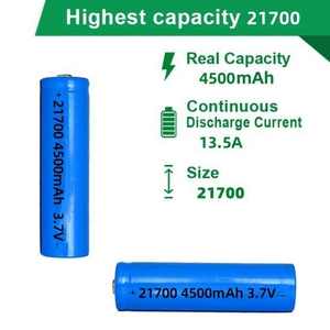 איכות סיטונאית באיכות טובה 21700 ליפו סוללה ליתיום גלילית 21700 סוללת ליתיום 3.7v 4500mah - Product Image 3
