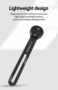 Integrated Cyclami Bike <strong>Computer</strong> Mount Carbon Fiber Handlebar Extension <strong>Bracket</strong> for Garmin for IGPSPORT GoPro Smart Sensor Type - Product Image 2