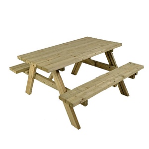 HE-1191, Manufactory Wood <strong>Picnic</strong> <strong>Table</strong> Outdoor <strong>Dining</strong> <strong>Tables</strong> and Benches Set Can Be Knock Down Can Be Customized Size and Colour - Product Image 1