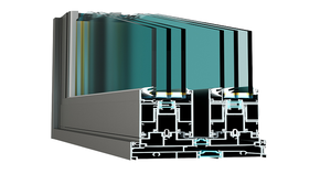 Portes coulissantes à deux rails Astral Ultra 128 Series haute performance en alliage d'aluminium 2,0 mm avec verre isolant pour espaces modernes - Product Image 2