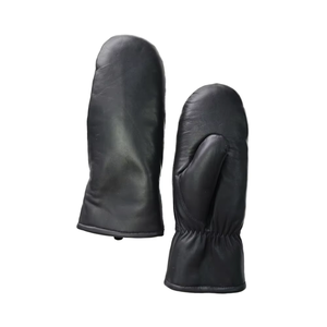 <span class=keywords><strong>Gants</strong></span> d'hiver pour femmes, écologiques, respirants, longueur poignet, chauds et confortables, en cuir véritable et fourrure de mouton brun - Product Image 4