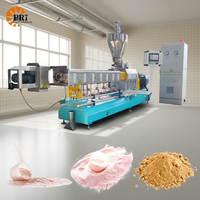 Machine à préparer les aliments pour bébés en acier inoxydable, ligne de production de poudre nutritionnelle, de porridge de maïs instantané et de céréales pour le petit-déjeuner
