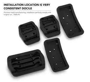 Tại thép không gỉ khí nhiên liệu đạp phanh bàn đạp bao gồm bộ dụng cụ nội thất xe hơi cho FORD FOCUS 2 3 4 MK2 MK3 MK4 phụ kiện 2017 2005 - Product Image 4