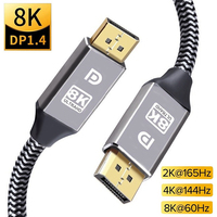 Câble DP professionnel Xput, câble audio-vidéo en PVC pour moniteur, caméra 0. 1M 1. 1.8M 2M 3M 1.2V Mâle Mâle