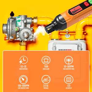 جهاز إنذار طبيعي محمول PT202 لتحديد موقع تسرب الغاز من الغازات القابلة للاحتراق غاز الميثان LPG LNG الصرف الصحي المنزلي - Product Image 4