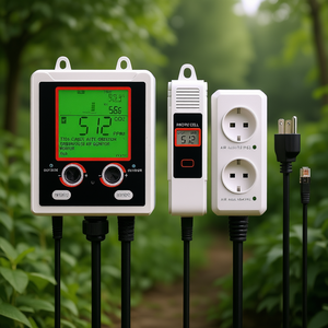 Contrôleur de surveillance du CO2 à double sortie, capteur NDIR, écran LCD pour moniteur de qualité de l'air en serre - Product Image 2