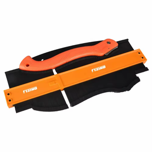 Medidor de contorno tipo empalme de 2 piezas Duplicaciones Herramienta de perfil de 5 pulgadas + 10 pulgadas Herramienta de medición de forma de regla de contorno de material plástico - Product Image 2