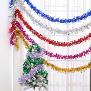 2022 Hot Selling New Pet Christmas Tinsel Garland For Indoor Christmas Tree Garland Decoration