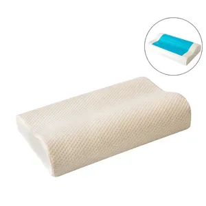 Roll Up Gel ventilare traspirante collo cervicale letto forma d'onda Gel Memory Foam cuscino