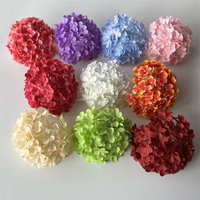 L-648 Grosir Bunga Hydrangea Buatan Tangan Sutra Putih Pink Merah 20cm untuk Pesta Pernikahan CE MOQ Rendah