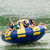 Jouets aquatiques en PVC, bateau disco gonflable UFO volant, pour le plaisir aquatique en plein air
