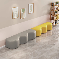 Banc de canapé en bois massif moderne personnalisable pour les salles d'attente publiques des hôpitaux, des écoles, des centres commerciaux, des salons et des gymnases
