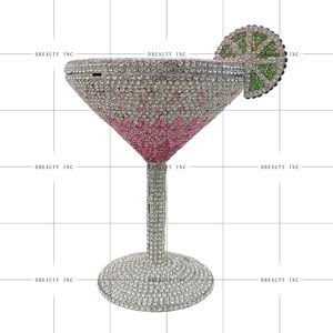 Women Luxury Mini Goblet Crystal Clutch Rhinestone Classic Evening Handbag Funny Diamond Cocktail Cup Purse <b>for</b> <b>Wedding</b> - Product Image 1