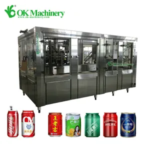 Can Filler Machine Automatic Carbonated Beverage Drinks Beer Soda Aluminum Can Filler And Seamer Machine