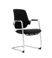 Chaise de bureau ergonomique pivotante réglable en maille pour personnel, chaise de travail cantilever pour réunions et visiteurs