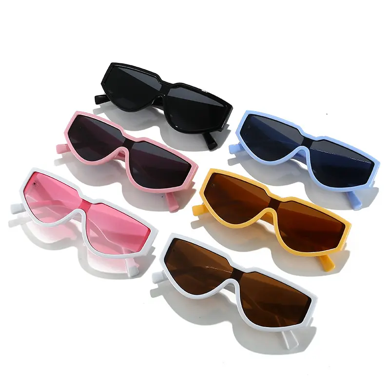 90948 fashion futuristic sunglasses 2023 one piece lens wide leg sport sun glasses custom shades for women and men