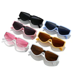 90948 moda fütüristik güneş gözlüğü 2023 tek parça lens geniş bacak spor kadınlar ve erkekler için güneş gözlüğü özel tonları