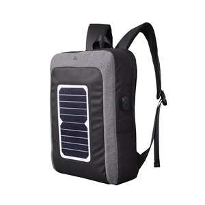 Ba Lô Năng Lượng Mặt Trời Túi Đi Bộ Đường Dài Năng Lượng Mặt Trời Ba Lô Carton Polyester Tùy Chỉnh TT Nylon Máy Tính Pocket Zipper Xử Lý Mềm 500 Cái - Product Image 1