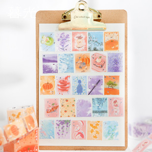 2 M/rollo que representa la colección de belleza, sello de lámina, cinta adhesiva, dibujo de lápiz de color, <span class=keywords><strong>pegatinas</strong></span> de sello en caja - Product Image 3