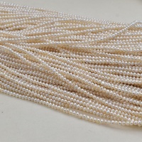Perles de culture d'eau douce blanches de qualité supérieure, perles de rocaille minuscules, fil de perles, bijoux faits à la main, marque HB, modèle direct usine