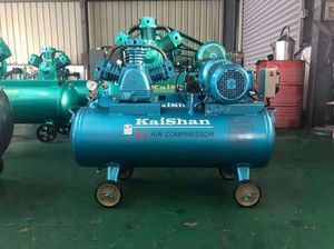 3 किलोवाट एयर टैंक क्षमता 110l पिस्टन-प्रकार औद्योगिक एयर कंप्रेसर पोर्टेबल इकाई बेल्ट-संचालित एयर-कूल्ड इंजन इलेक्ट्रिक मोटर - Product Image 4