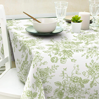 Nouveau gros personnalisé Floral Table vêtements Polyester imprimé résistant à la décoloration nappes pour la décoration accessoires de cuisine