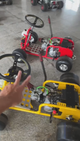 Trike électrique à 3 roues pour adulte, 1500W, 2000W, Kit de roues pour enfants, pneus, essieu, chariot, Kart, 5 pouces, remorque