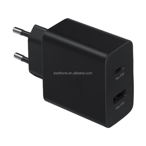 อะแดปเตอร์แปลงไฟ EU Plug แท้ 35W PD รองรับการชาร์จเร็วแบบคู่ 35W USB-C + 15W USB-A สำหรับ <span class=keywords><strong>Samsung</strong></span> EP-TA220 S22 S21 S23 - Product Image 1